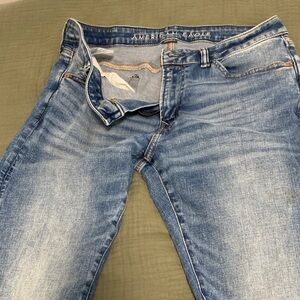 American Eagle Outfitters Men's Light Blue Slim Jeans